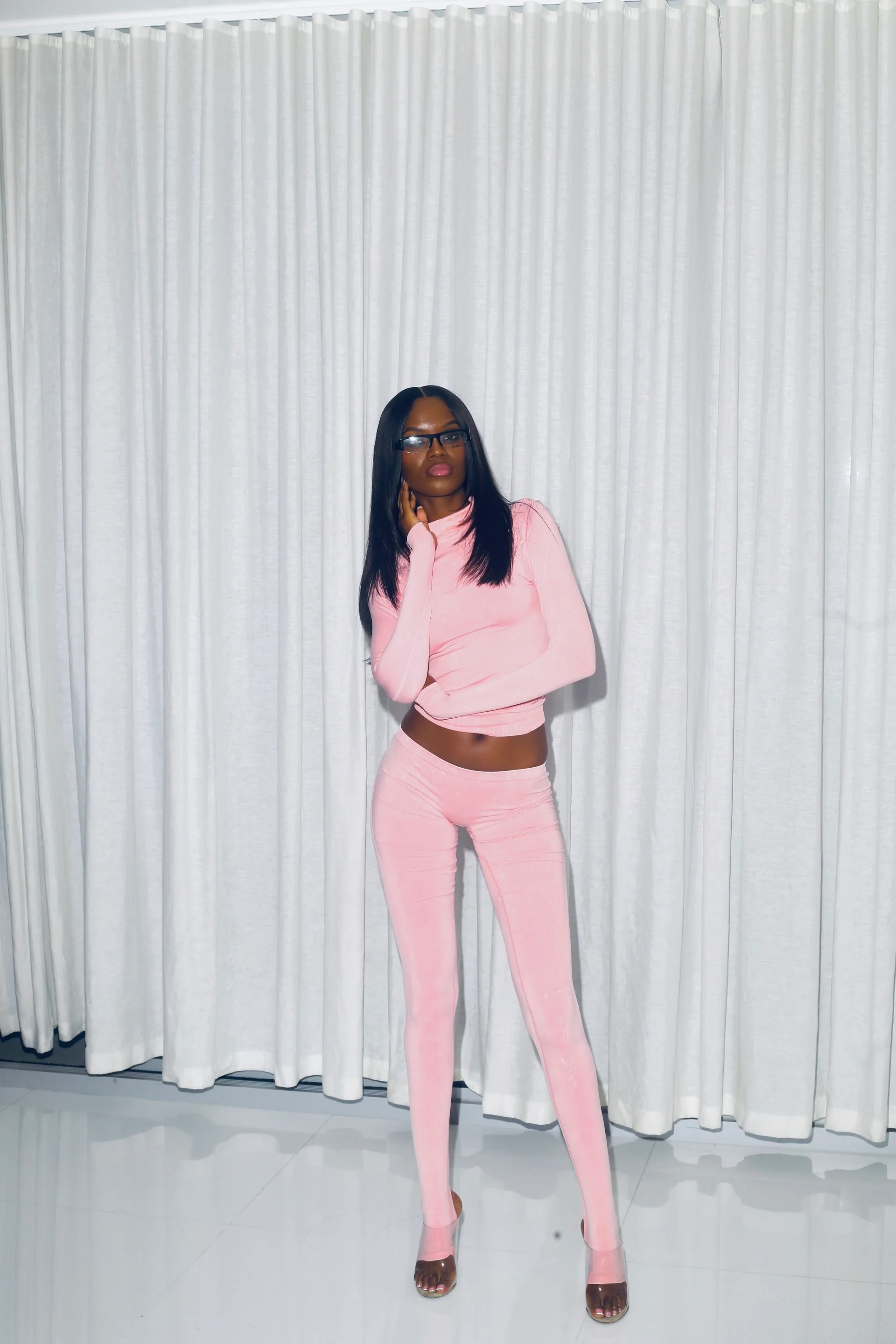 Seamless Logo Turtleneck (Pink) - Image 4