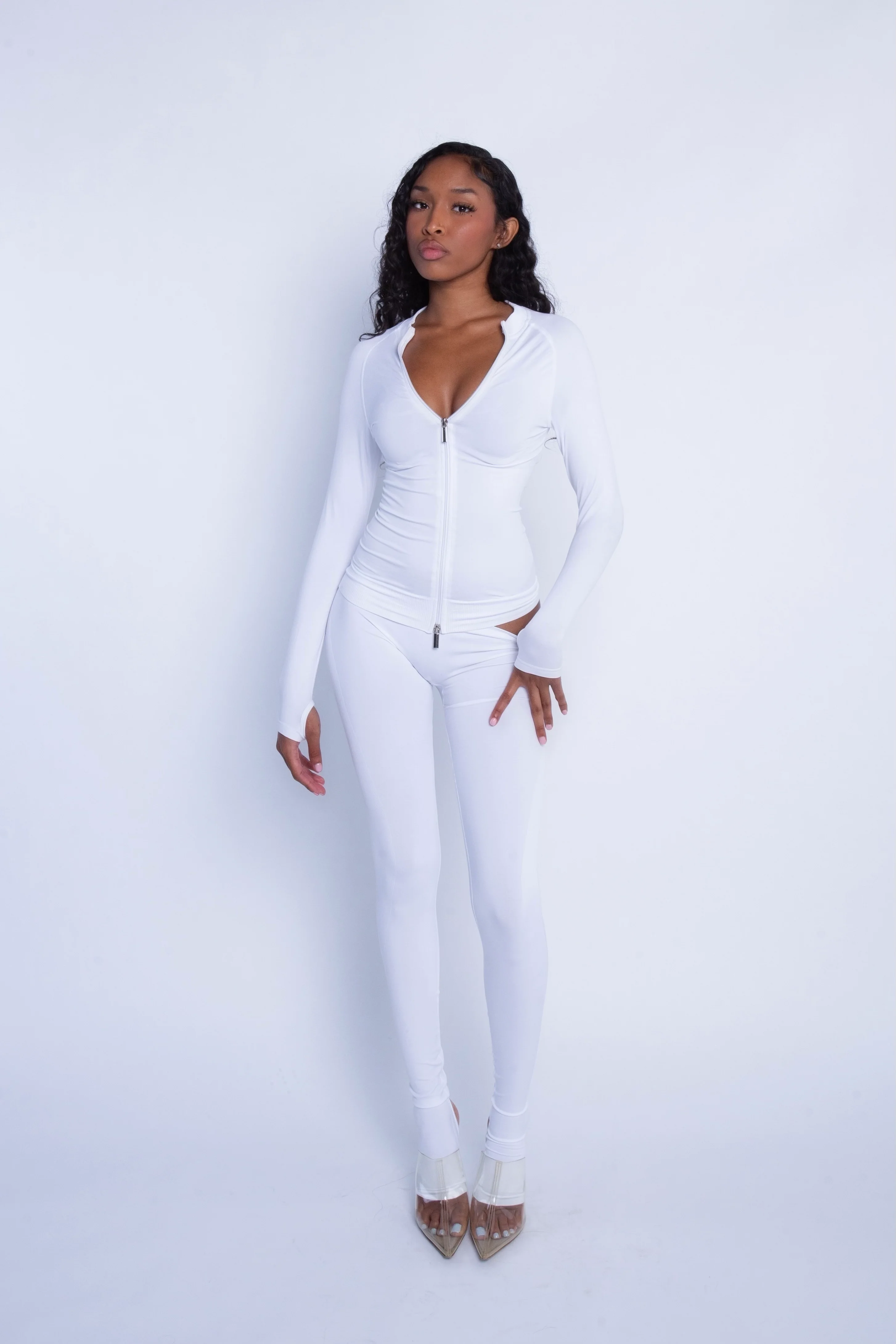 Seamless Zip Up (White) - Image 3